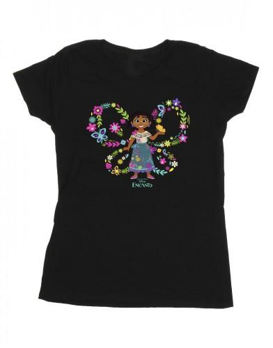 Disney T-shirt in cotone con farfalla Encanto Mirabel da donna/donna S bianco