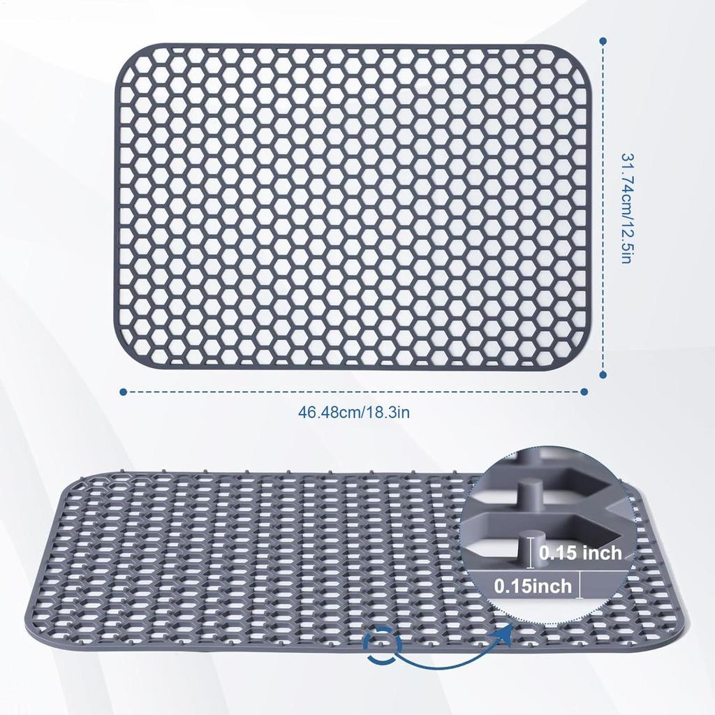 Kitchen Sink Silicone Protector Silicone Kitchen Sink Protector Mats Heat Resistant Hot Cookware Pad Dish Drying Rack For Soup
