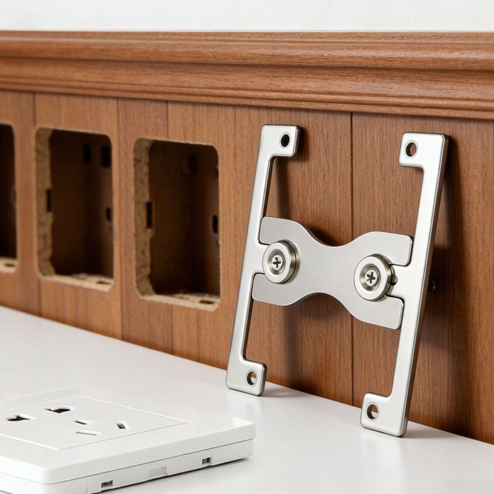 Stainless Steel Switch Fixing Plate Switch Surround Plate  Electrical Installation