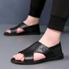 Sommer Neue Schuhe für Männer Fashion Echtes Leder Sandalen Große Größe Kuh Leder Casual Loafers Jugend Outdoor Coole Strand Schuhe