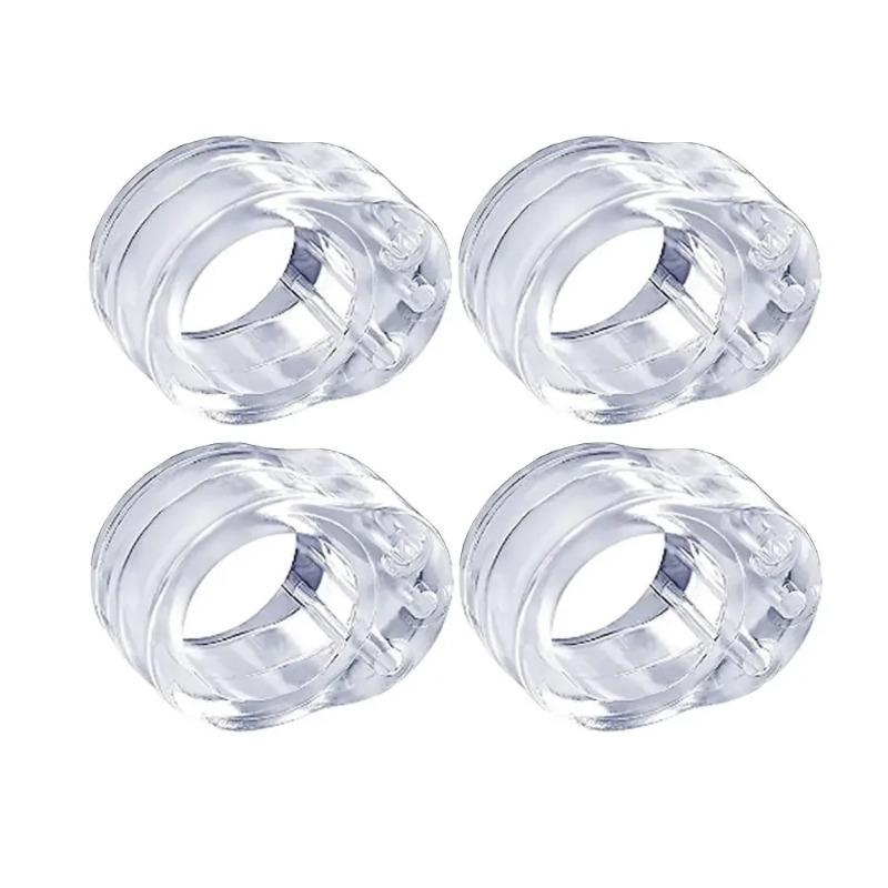 

Защита от взлома Дверной упор Стопор для двери дома Прозрачный силиконовый протектор ручки Домашняя фурнитура Защита от ударов двери 4PCS