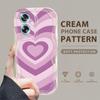 Cute Cartoon Pattern Cream Texture Casing Wavy Edge Soft Silicone Cover Phone Case for OPPO Reno Realme