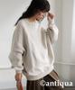 Antiqua Cotton Dolman Knit One Size 01 Ecru Women's PN-00490
