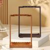 Soporte para Pinceles de Pintar Soporte de Exhibición de Carrillón de Viento de Madera Estante de Decoración Colgante Móvil para Mesa Interior Estilo Japonés