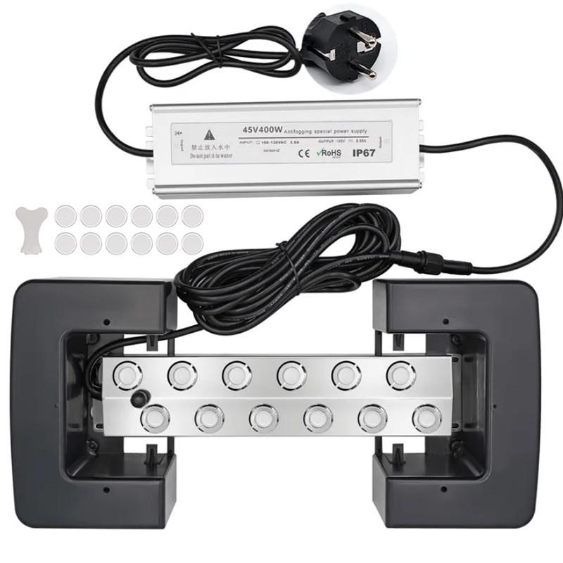 2/4/6/8/10/12 Garden Fog Sprayer Industrial Ultrasonic Mist Maker Head Fogger Stainless Steel Air Humidier