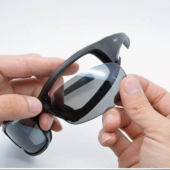 American Daisy x7 Polarized Tactical Sunglasses: Military-Grade Wind & Night Vision Goggles