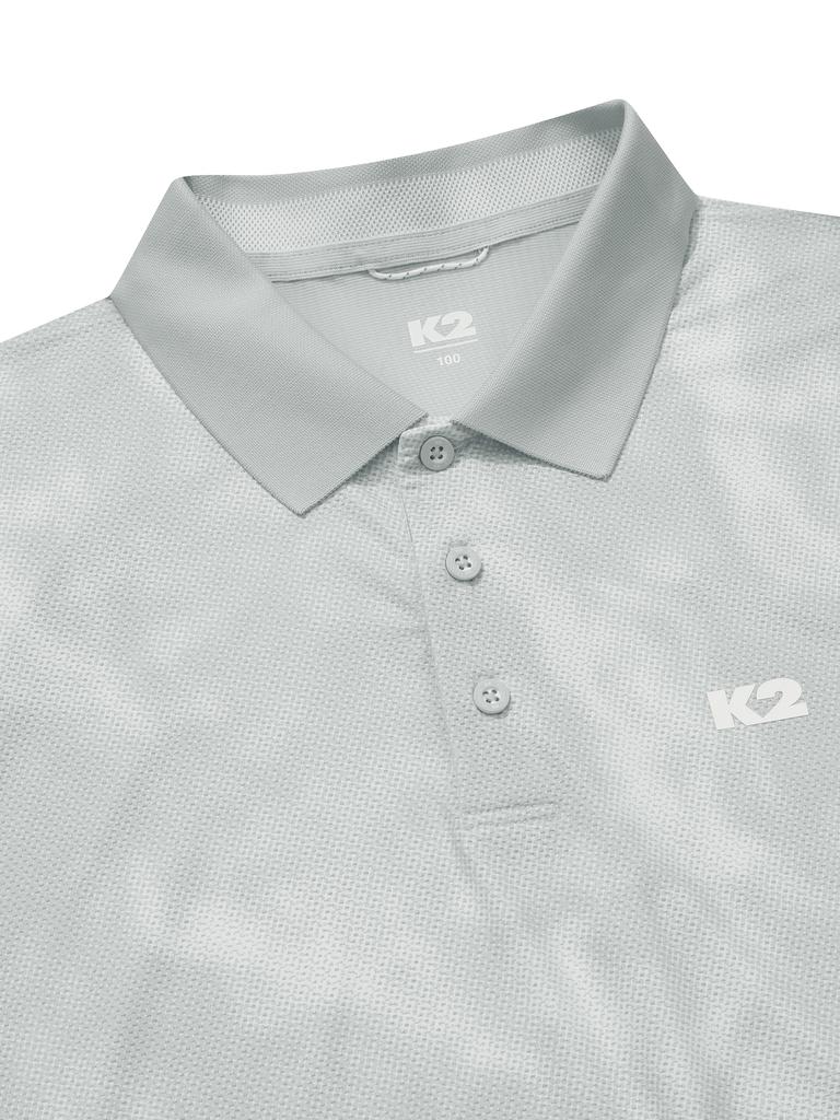 K2 Ossak Cloud Short Sleeve Polo_Cool Grey
