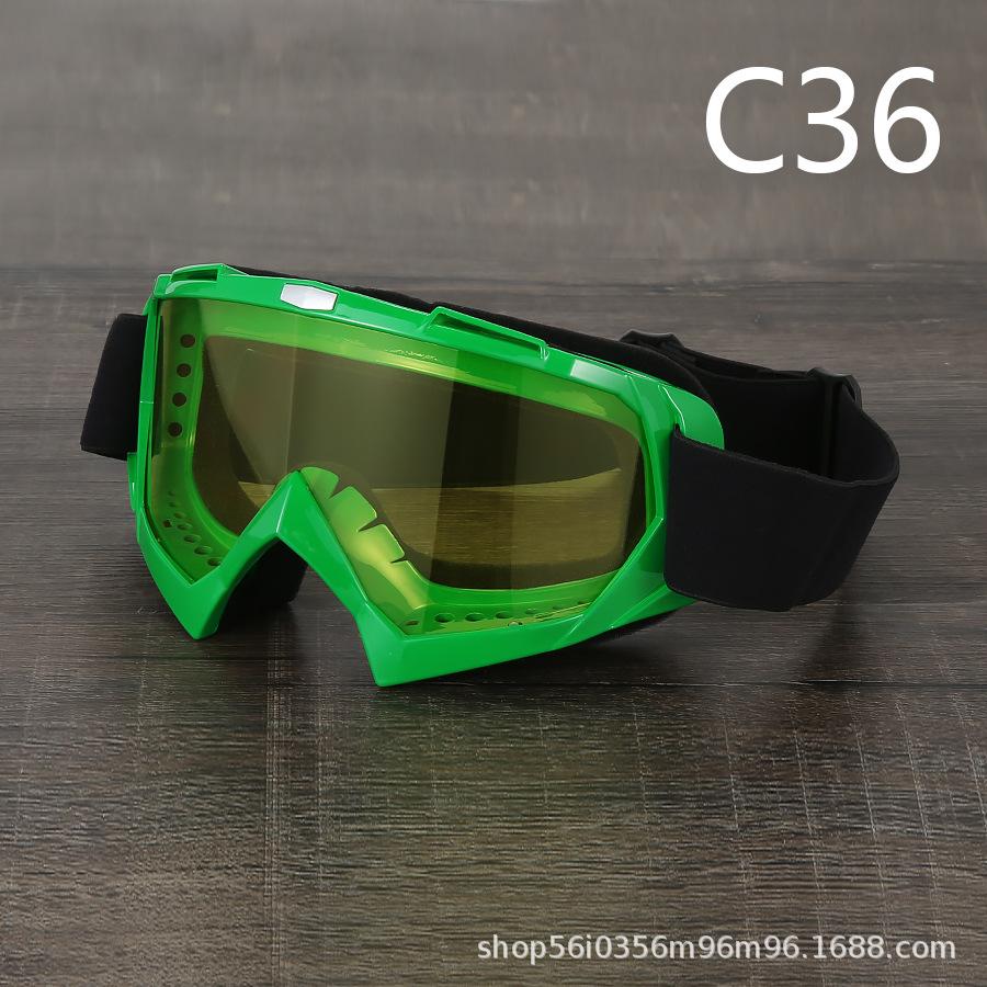 Painted Off-road Motorcycle Goggles, Retro Harley, Locomotive Outdoor Sports Riding Goggles, Ski Eyes