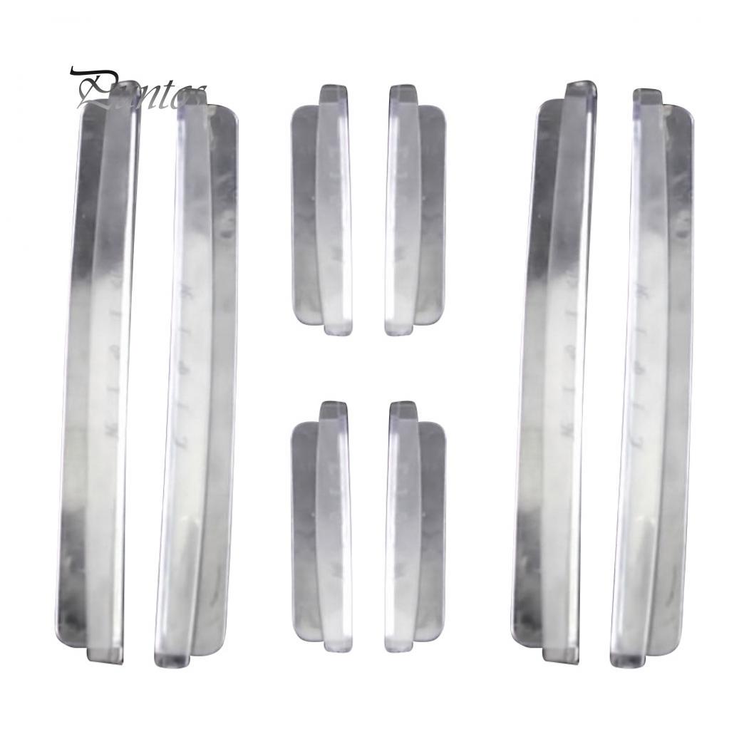 

8шт авто автомобиль край двери угловой бампер охранники отделка против царапин полоса протектор прозрачный