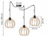 MODERN WOODEN LED CEILING HANGING LAMP