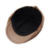 Early autumn new deerskin velvet old money wind retro painter hat women's autumn and winter simple small label showing a small face forward hat