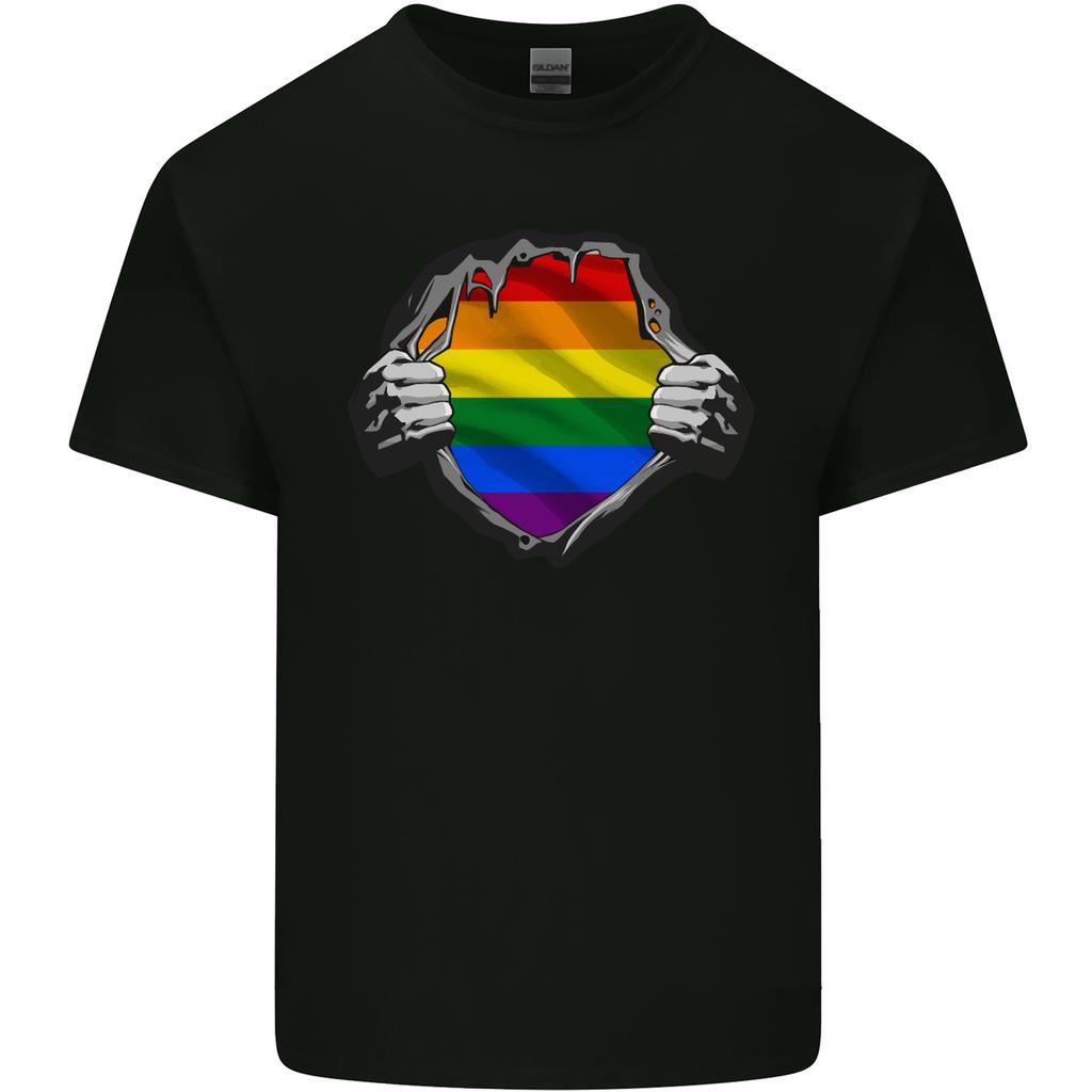 LGBT Rainbow Colours Pride Awareness Day Unisexs Light Cotton TShirt