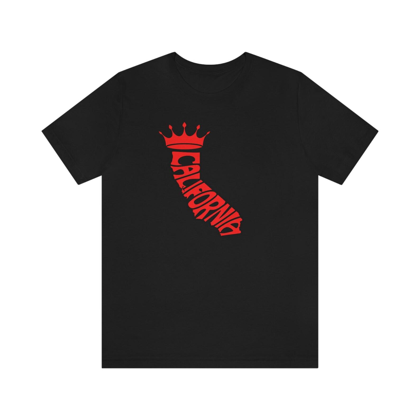 California King, King of California, Jersey Short Sleeve Tee, trendy clothing, trendy shirt, graphic tee, tees shirt, california 4XL