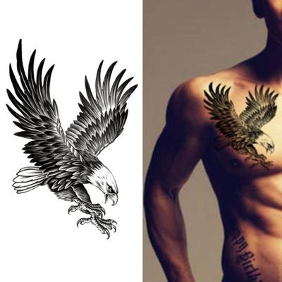 Nowy Orzeł Wodoodporna Tymczasowa Body Art Arm Ramię Klatki Piersiowej Tatuaż Naklejki Kobiety/Mężczyźni
