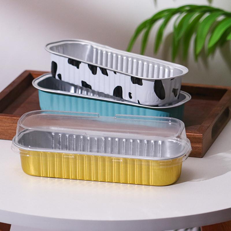 Tin Paper Box Thickened Aluminum Foil Box Packaging Takeaway Box Air Fryer Special Disposable Cheese Baked Durian Box