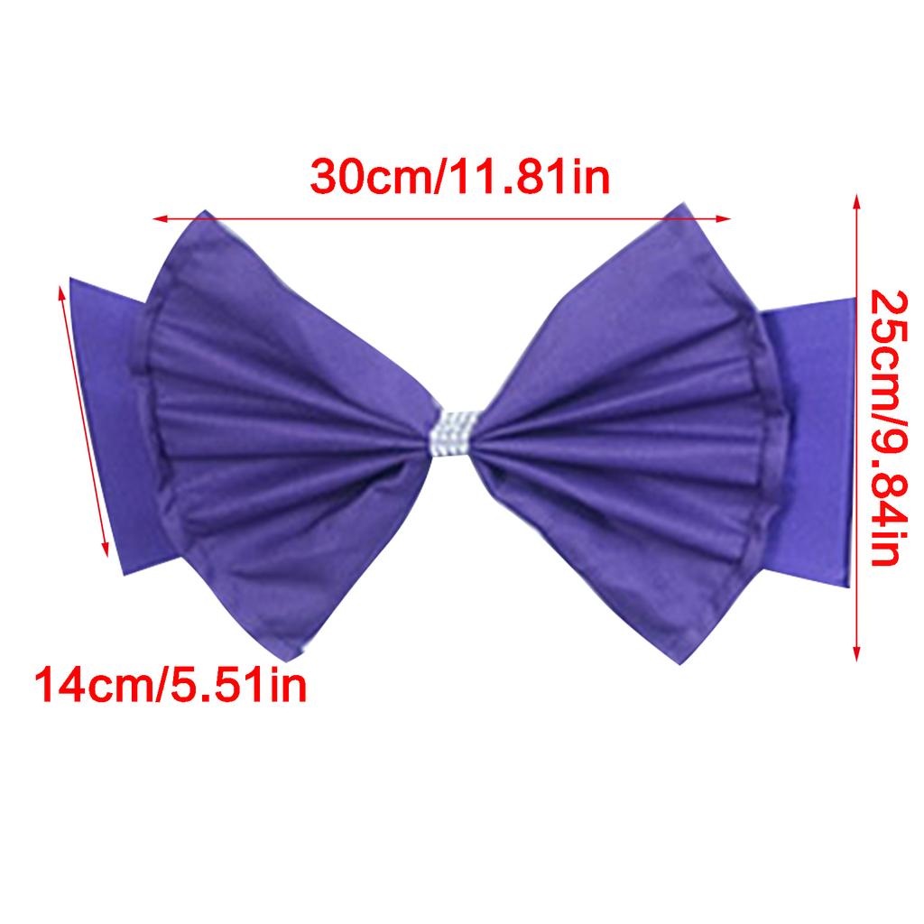 Elegant Chair Bow Ties Chair Sash Perfectly For Wedding Decorations Birthday Parties Chair Back Decoration 1PC