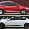 Car Door Side Stickers Auto Vinyl Decor Decal For Volkswagen VW Golf 4 5 6 7 Polo MK2 MK3 MK4 MK5 MK6 MK7 MK8 Tuning Accessories
