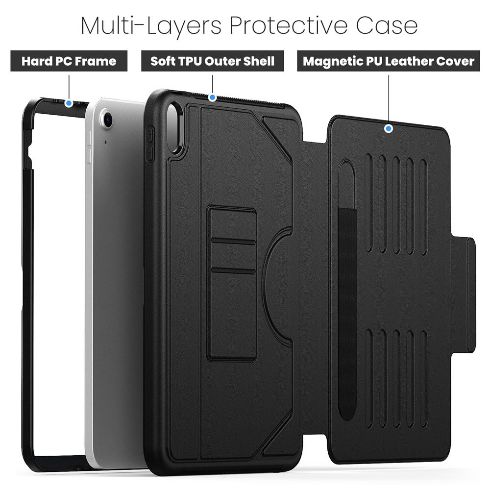 Tablet Case for iPad A16 11th generation 11 inch Smart Cover for iPad 10th Model A2696 A2777 Multi-fold Back suction Case