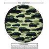SUV Camouflage Spare Tire Cover Durable Polyester Military Style Protector For Trailer
