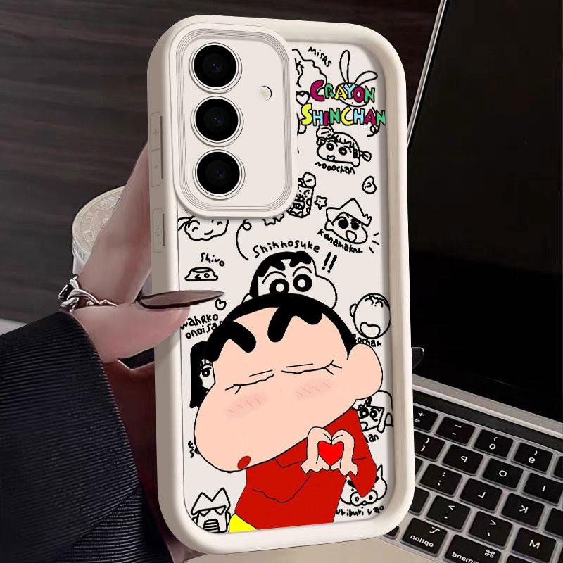 Janpan Anime C-Crayons-Shins-chans S25Ultra Phone Case For Samsung Galaxy S25 S24 S23 Ultra 5G S22 S20 Plus S21 FE S24FE Cover