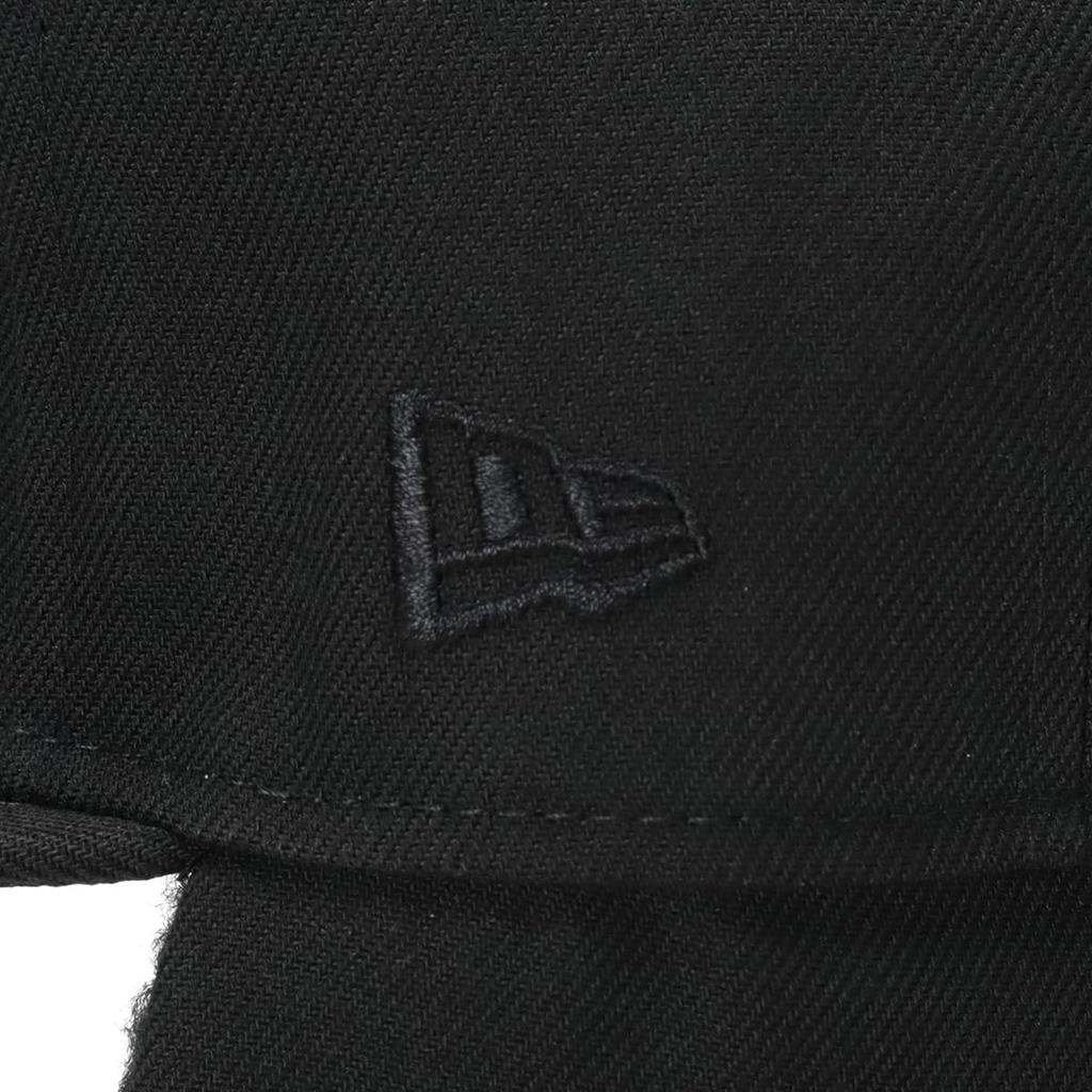 New Era Cap 59FIFTY Dog Ear Boa Black 7 5950 DOGEAR WOVEN PATCH BLK 3/8
