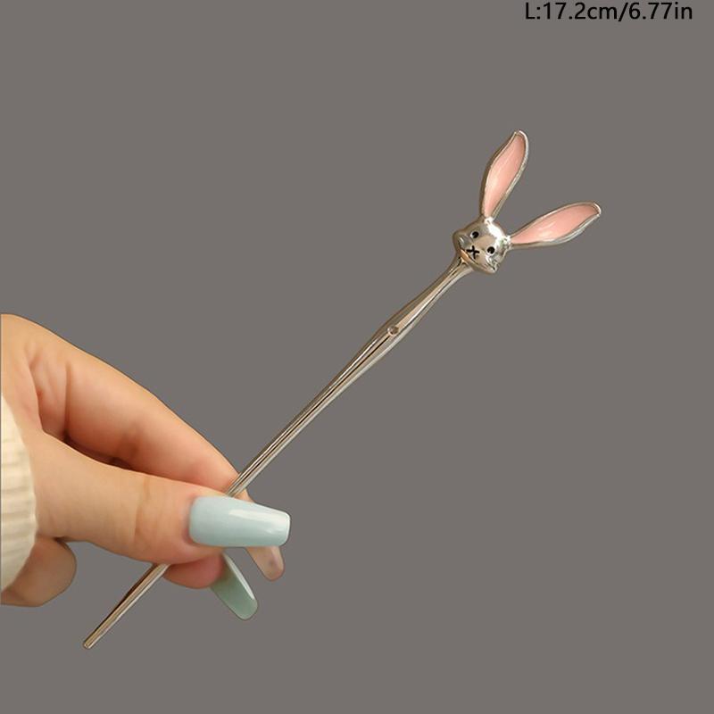 Cute and Playful Cartoon Rabbit Kitten Paw Metal Girl Ladies' Hairpin Banquet Party Performance Hair Hairpin Versatile Headwear