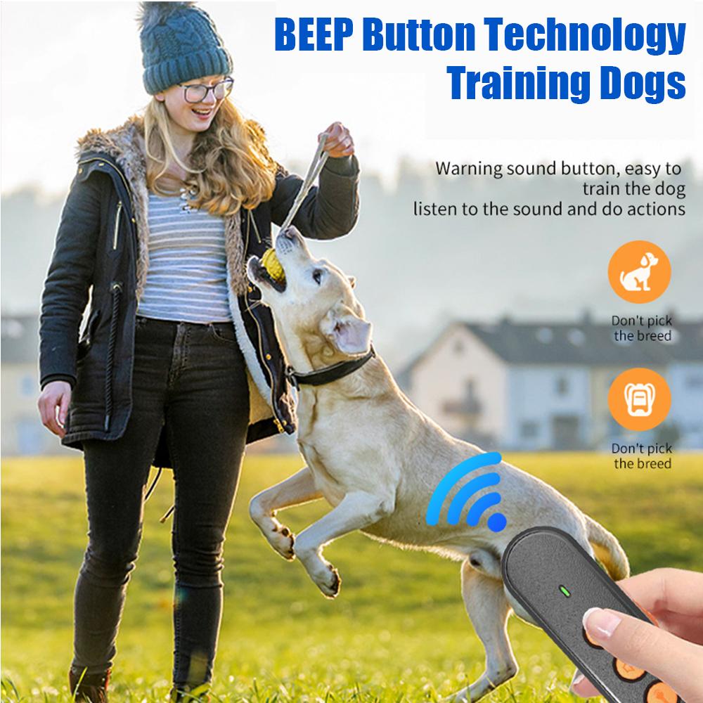 Dog Ultrasonic Repeller Release Pet Training 3Models Rechargeable Anti Dog Bark Bite Portable Device LED Flashlight Dog Repellen