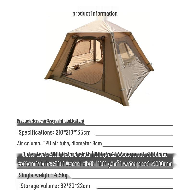 Inflatable Tent Tarp: Two-in-One Outdoor Camping Essential