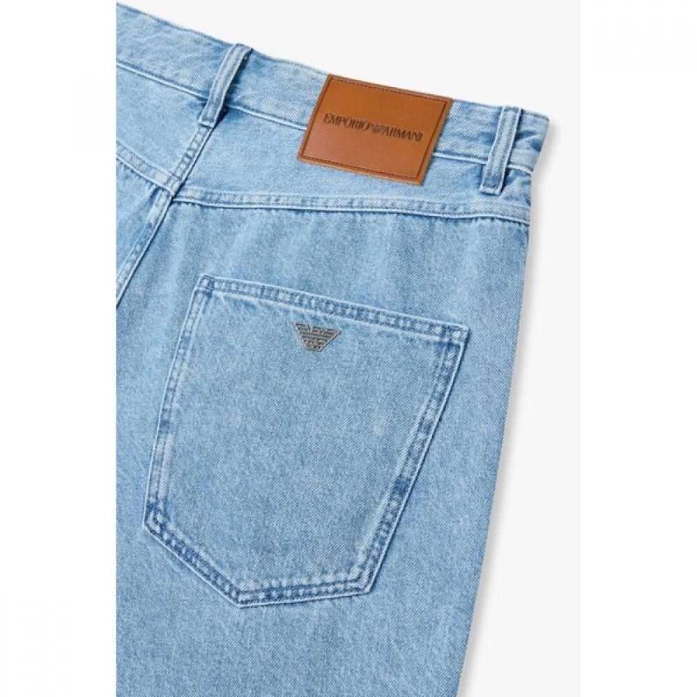 Emporio Armani 25S S Men S waShed Denim Bermuda ShortS  A515106031 