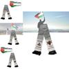 Palestine Flag Scarf Double-layered Polyester Fabric 14*130cm Multicolor