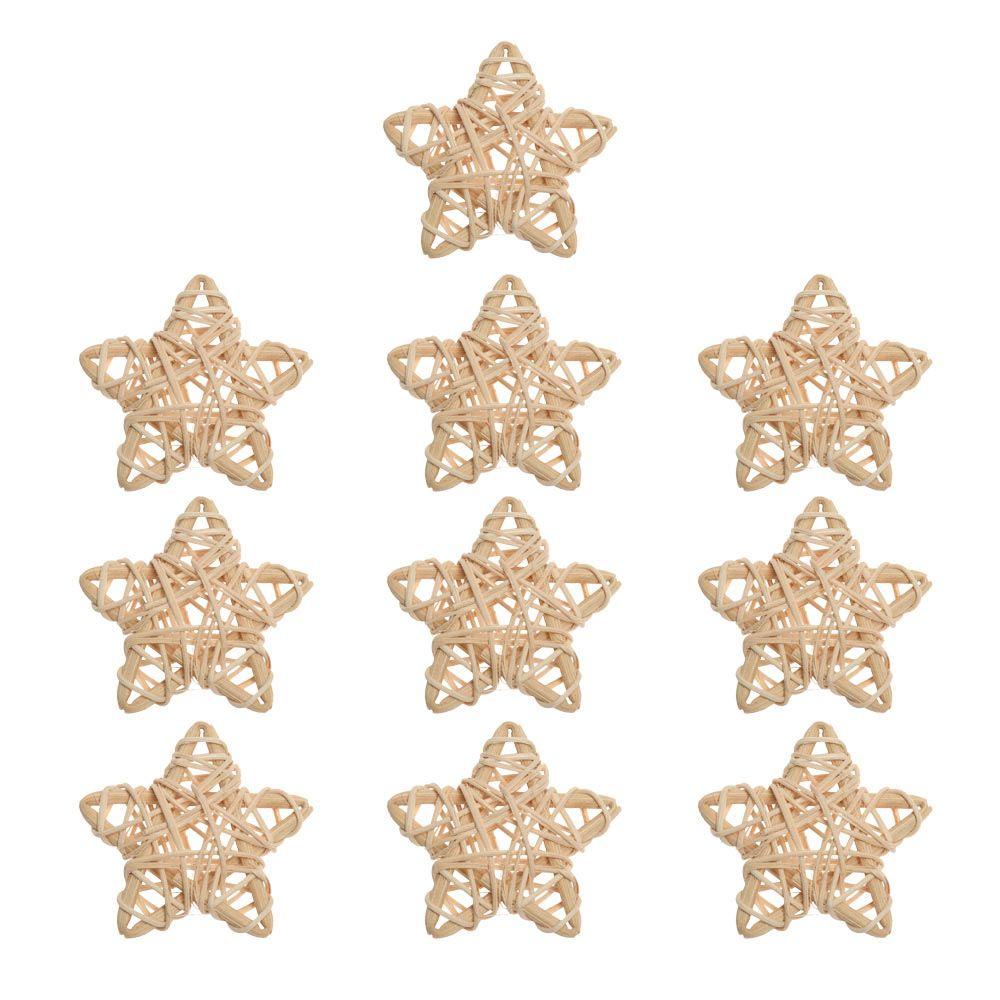 Home Decor Wedding Party Pentagram Shape Sepak Takraw Christmas Gift ArtifIcial Rattan Star