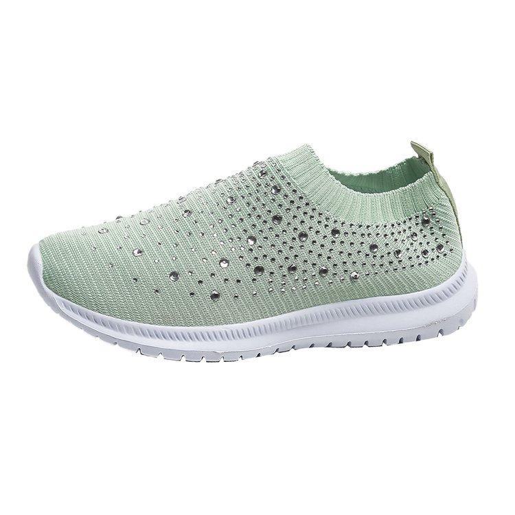 Chaussures de course en maille et strass pour femmes (2024): Tendance, respirant et confortable pour les loisirs actifs