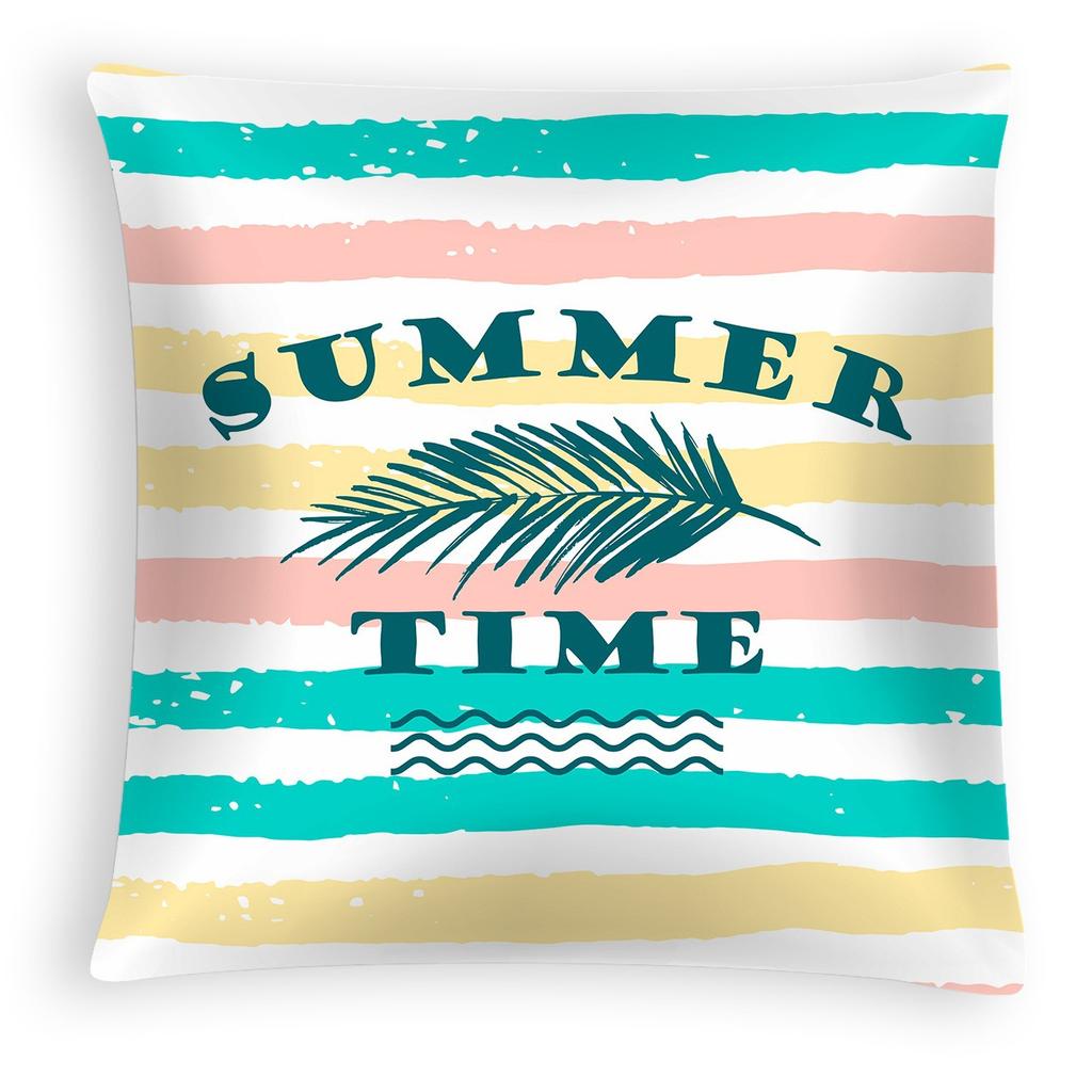 Pineapple Leaf Pillowcase, Nordic Peach Skin Velvet Printed Home, Car and Office Pillow and Cushion Cover