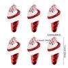6PCS Spirals Christmas Tree Baubles Colorful Spirals Candy Cane Christmas Tree Hangings For Festival