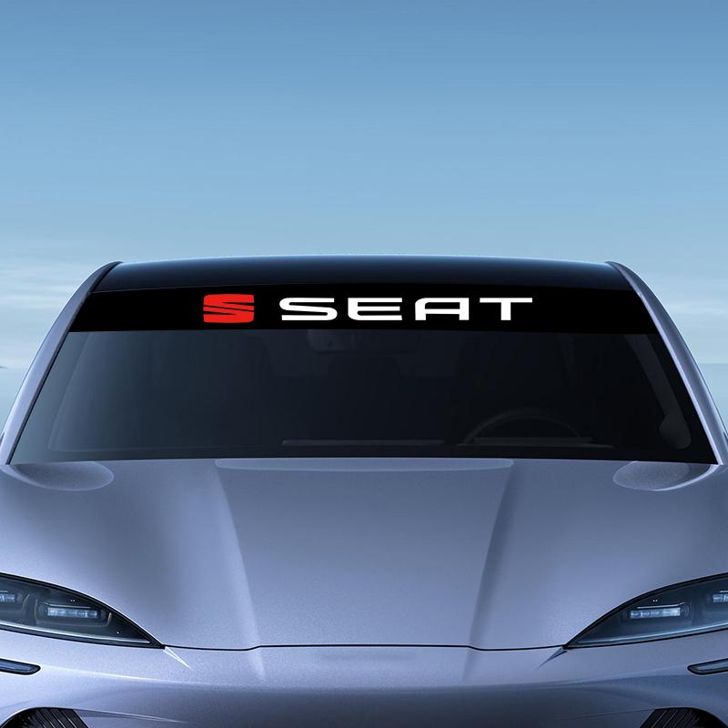 1 Stuks Auto Voorruit Sticker Mode Sport Decals Decoratie Sticker voor SEAT MK3 Leon 5F Ibiza 5 6 MII Altea Toledo 3 Cordoba Alhambra