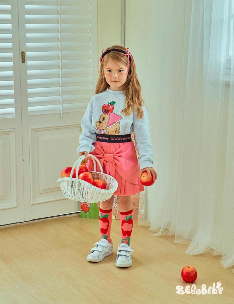 Spot BE25 Podzim Jaro Dívčí Móda Korejský Styl Mikina & Sukně do Půlky Set pro Děti