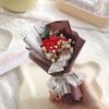 Mini Bouquet di Rose Artificiali Fatto a Mano Decorazione Floreale Garofano Simulato Romantico Regalo per San Valentino Compleanno Madre Moglie Fidanzata