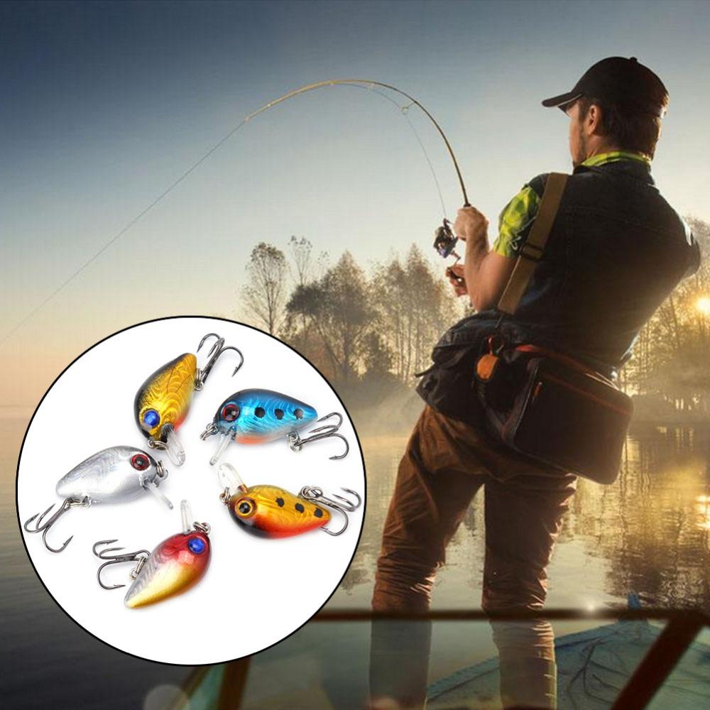 10PCS with 3D Eyes Fishing Crankbaits 3cm/1.6g Fishing Lures Durable Hard Baits Saltwater Fishing