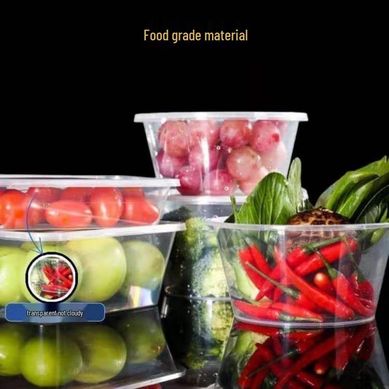 Yangge Disposable Round Plastic Food Container with Lid