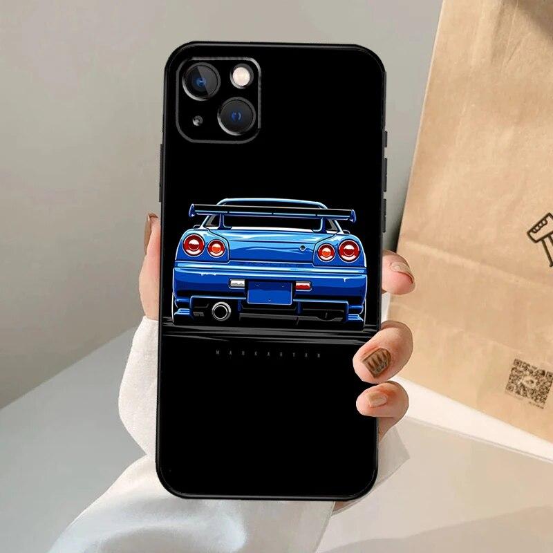 Módní krásný měkký animovaný telefon pro iPhone Max 8 7 Mini 6 11 14 13 Plus X XS 6s Pro XR 12 Straight TPU silikonový měkký kryt