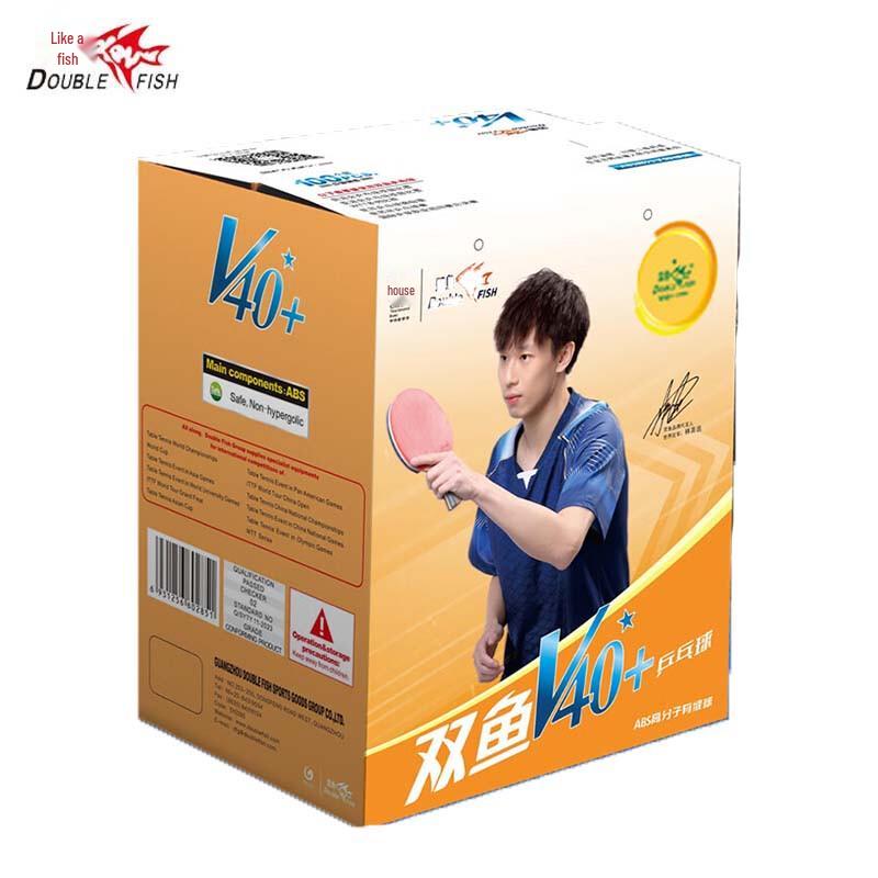 

Тренировочные шары для настольного тенниса Double Fish V40+ 1-звездочные, оранжевые - Упаковка 100 шт.