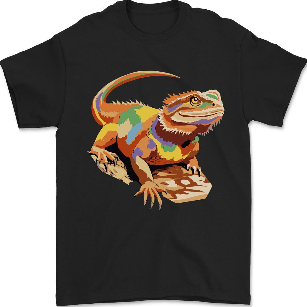 Colour Bearded Dragon Unisexs TShirt 100 Cotton