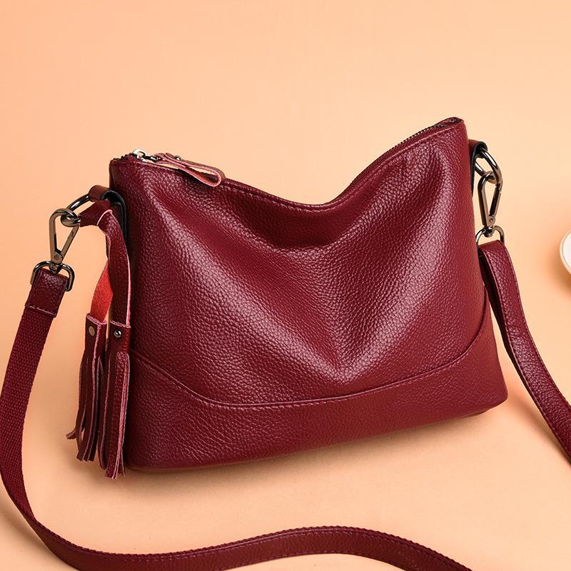 Women's 2022 Fashion Crossbody Bag - Korean Style Soft Leather Shoulder Bag for Middle-aged and Elderly Women