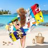 Looney Tunes Printed Swim Towel, Portable Water Absorbent Towel for Beach Camping Daily Bathroom Use