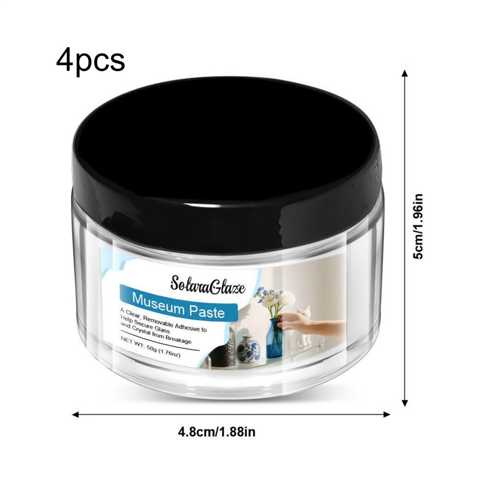 Čirý fixační gel pro muzea 50 g Odstranitelné lepidlo Opakovaně použitelná čirá montážní hmota k zabránění vibrací pro muzejní keramický balón