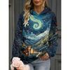 Women's Autumn and Winter 3D Printed Hooded Fashion Versatile Trend Breathable Casual Hoodies & Sweatshirts (women’s)