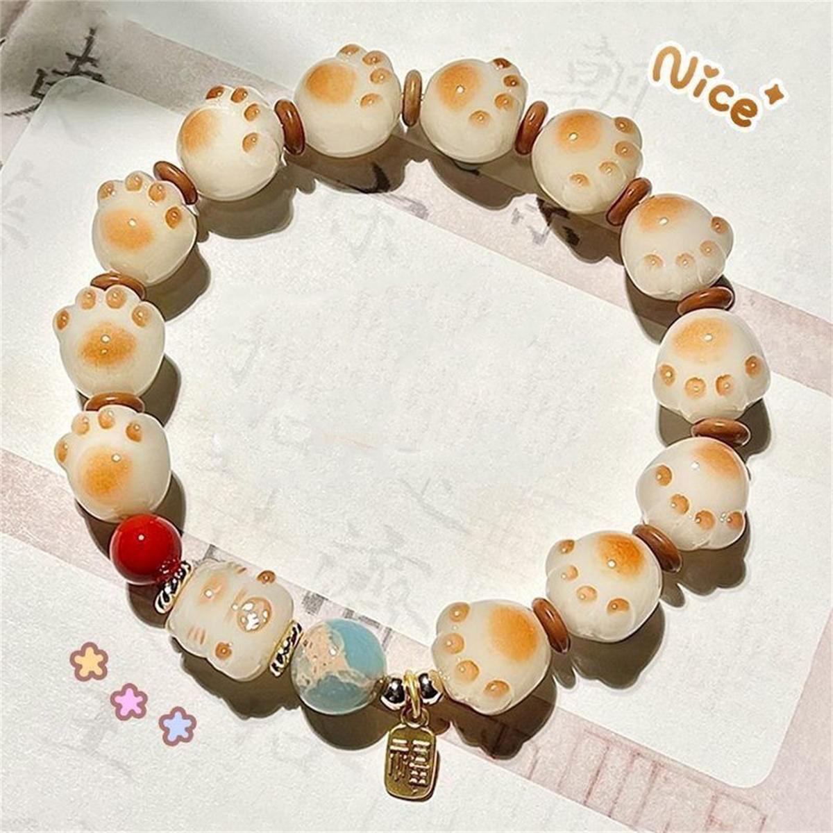 Natural Rare Colored Bodhi Root Claw Bracelet Cute Soft and Cute Natural Handcarved Men Women s Bangle Factory Direct Sales