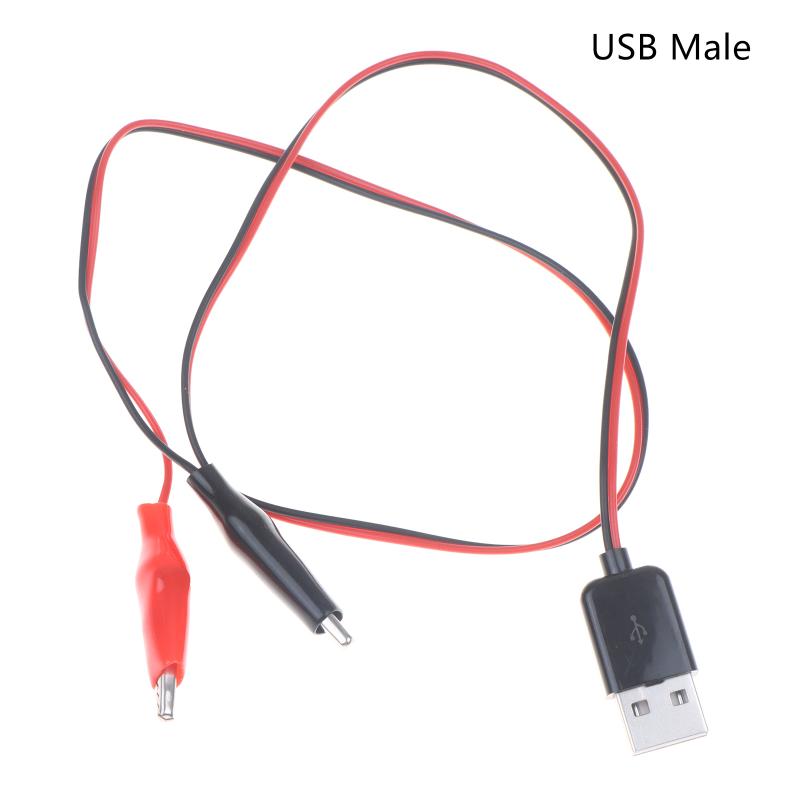 55СМ Аллигаторные Зажимы Тестовые Силовой Кабель Зажим К USB Штекеру и Розетке Тестовые Провода Разъем Адаптер Питания Провод