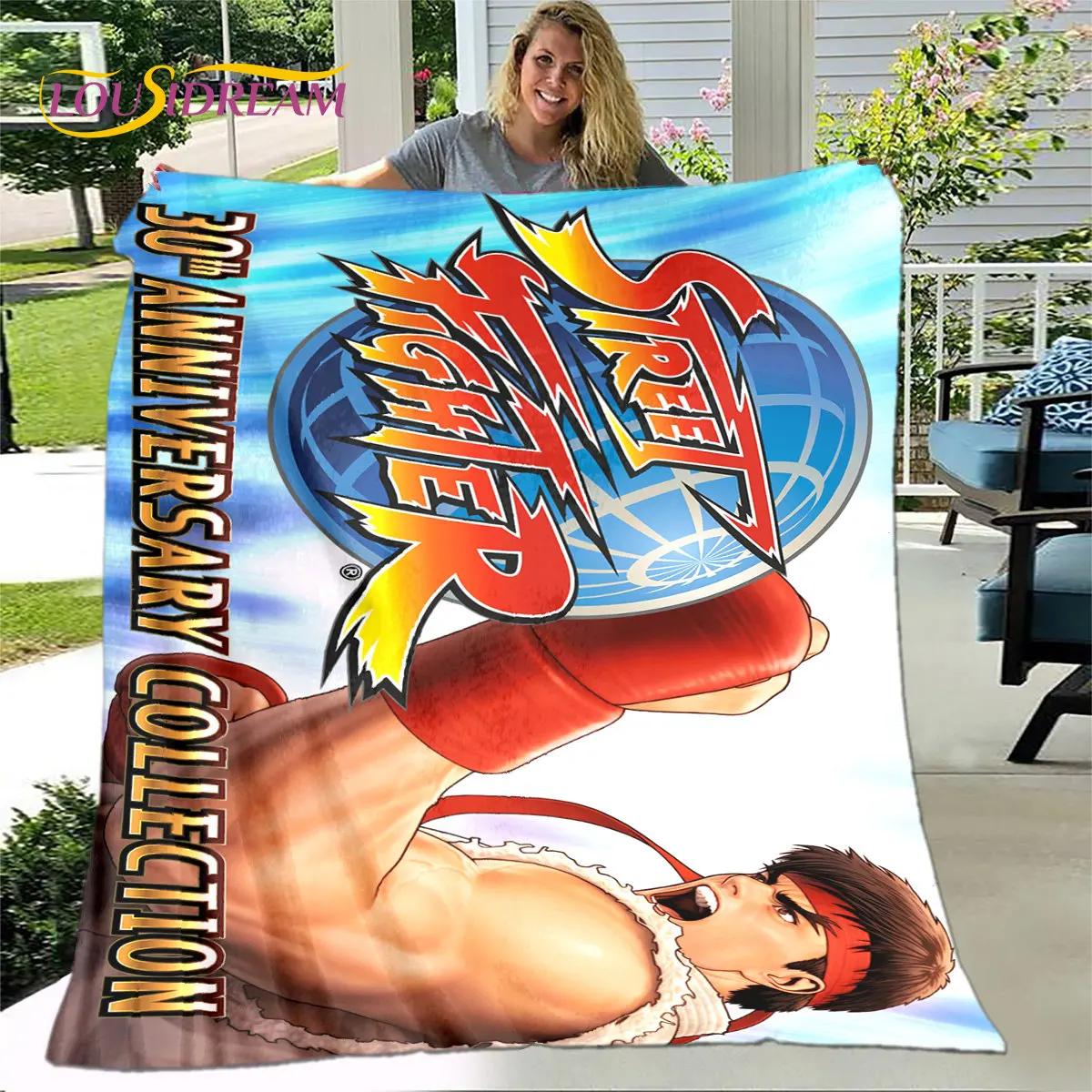 

Street Fighter Retro Game Gamer Soft Plush Blanket,Flannel Blanket Throw Blanket for Living Room Bedroom Bed Sofa Picnic Cover 75x90cm