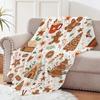 Christmas Creative Throw Flannel Print Blanket Super Soft Cozy Sofa Nap Blanket Home Perfect Home Gift for Her